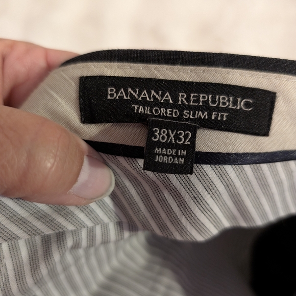 Banana Republic Mens Slim Fit Black Dress Pants Size 38x32 - Picture 7 of 8